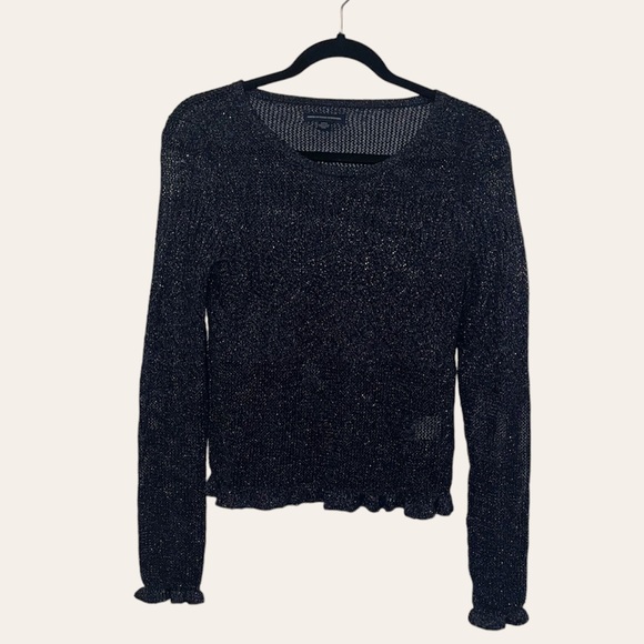 American Eagle Long Sleeve Sparkle Knit Top - Picture 1 of 9